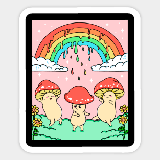 Happy Mushrooms Sticker